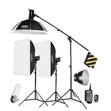 Godox 3xsk400 Strobe Lights Set Kits With Rt 16 Trigger 3xsoftbox With Light Stand For Photography Photo Studio Kit Cd50 Flashes Aliexpress