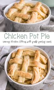 Rustic Homemade Chicken Pot Pie With Puff Pastry Crust The Ultimate Comfort Food With Potatoes Carrots Chicken And A Chicken Pot Pie Puff Pastry Crust Food