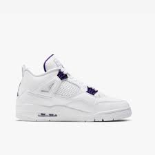 The purple released exclusively in north america. Get Your Shine On W The Air Jordan 4 Retro Court Purple The Fresh Press By Finish Line