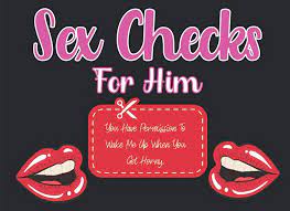 Sex Checks For Him You Have Permission To wake Me Up When You Get Horny:  Iou Love Coupons For Men. Ideal Gift For Your Husband On Valentines Day,  ... Anniversary | Cute