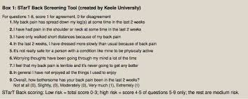 Image result for Start Back Screening Tool