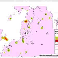 It was forecasted that the combined population of these districts in 2019 was nearly 1.1 million. Kernel Density Of Cholera Cases Distribution By Population In Kota Download Scientific Diagram
