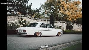 Tuning Mercedes Benz W114 Stance Works Youtube Mercedes W114 Mercedes Old Mercedes