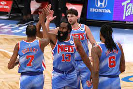 James 13 harden jersey brooklyn golden state nets warriors irving stephen new curry kevin 33 wiseman orleans phoenix durant suns pelicans. James Harden Makes History In Brooklyn Nets Debut With 30 Point Triple Double