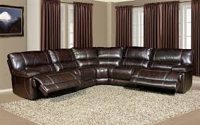 Comfort pointe solaris faux leather push back recliner. Pegasus 5 Piece Power Reclining Sectional In Nutmeg Synthetic Leather By Parker House Mpeg 811lp Nu 5