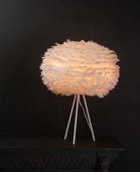 Mainstays white/beige ceramic table lamp with shade 17h. Feather Table Lamp Umage Eos White Table Lamp