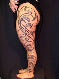 52 Tribal Tattoos For Women In Vogue 52 50 Female Thigh Tattoos Designs Leg Tattoos Women Leg Sleeve Tattoo Tribal Tattoos For Women