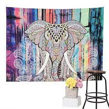 Someone awesome purchased a cute elephant tapestry hr mins ago. Elephant Tapestry Colored Printed Decorative Mandala Tapestry Indian 130cmx150cm 153c Bohemian Wall Tapestry Mandala Tapestries Wall Hangings Elephant Tapestry