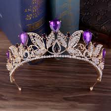 Taki Ve Aksesuarlari Ten Sac Takisi De Vintage Yesil Kirmizi Rhinestone Gelin Taci Moda Altin Diadem Icin Gelinlik Sac Taki Prenses Tac Aksesua Tiaras Tac Taki