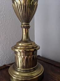 Stiffel Table Lamp Brass Heavy Mid Century 32 Tall Etsy In 2020 Brass Table Lamps Lamp Table Lamp