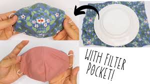Millie and chloe these fabric masks can. Simple Face Mask With Filter Pocket At Home No Sewing Machine Youtube Diy Face Mask Face Mask Pocket Pattern