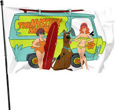 HJEMD Scooby-Doo,Velma-Dinkley and Daphne-Blake Flag Banner 3x5 Feet :  Amazon.co.uk: Garden
