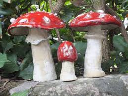 Fliegenpilze 3er Set Frostfest Unikate Keramik Pilze Keramik Fliegenpilz Pilze