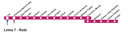 Line 8 (cptm) from wikipedia, the free encyclopedia line 8 (diamond) (portuguese: Ate O Final Do Mes A Cptm Substituira Os Trens Da Serie 1700 Da Linha 7 Rubi Ferroviando