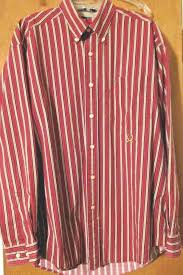 Black And Yellow Button Up Shirt Mens Tommy Hilfiger Men S Long Sleeve Shirt Size L Red Stripe With Crest Below Pocket Tommyhilfiger Buttonfront Long Sleeve Shirts Shirts Long Sleeve Shirt Men