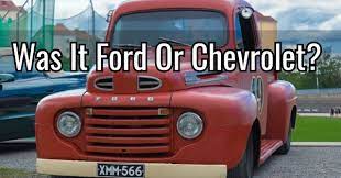 Do you know the secrets of sewing? Was It Ford Or Chevrolet Quizpug