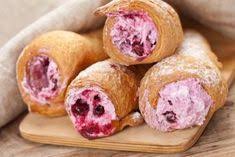 Schaumrollen Mit Heidelbeercreme Fullung Rezept Blatterteig Suss Schaum Torte Schaumrollen Rezept