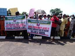 Land Tussle: Abba Community Protests At Anambra Government House
