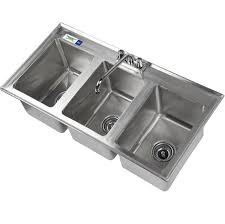 moli 3 compartment drop in mini sink