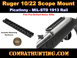 Constructed of hard coat anodized 6061 aluminum for a lifetime of service. Mrub1022v2 Ruger 10 22 Scope Mount Rail Weaver Picatinny Rifle Scope Mounts Bases
