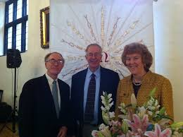 From left to right: John Grim, John Haught and Mary Evelyn…