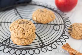 Line a large baking tray with parchment paper and set aside. Gluten Free Apple Cinnamon Oatmeal Cookies Low Sugar Nurturemygut