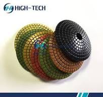 China Wet Convex Concave Diamond Polishing Pads For Stone ...