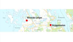 Kartet egner seg for turgåere, jegere, fiskere og brukes blant annet av redningskorpsene. Bryggekanten Hytter In Rubbestadneset Bomlo Fjord Norway