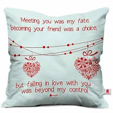 47 valentine's day quotes to share with your sweetheart. Buy Indigifts Valentine Gifts For Girlfriend Love Quote Printed White Cushion Cover 12x12 Inches With Filler Valentine Gift For Boyfriend Love Love Gifts For Online Looksgud In