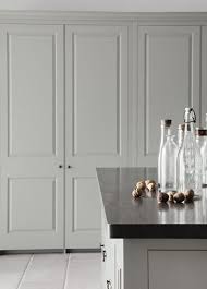 Plain English Kitchen Large Doors To Hide Plain Shelves Love This May Be A Good Option Using Floor To Ceiling Cabinets Grey Cupboards Plain English Kitchen
