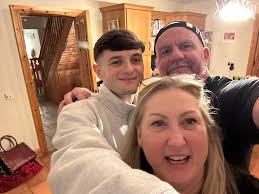 Having drinks with Janice and Johnny Patterson's grandson