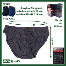 (dari a sampai b) 2) mengukur lingkar pinggang diukur dari kkeliling ban pinggang celana diambil angka pertemuan meterannya. Celana Dalam Pria Cd Optima Jumbo Men S Underwear Laki Laki Cowok Ukuran Big Size Katun I16 Shopee Indonesia