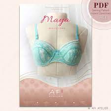 Plus size stretch bra and panty set sewing patterns. Maya Bra Sewing Pattern Afi Atelier