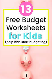 Free printable household budget worksheet freebie finding mom. 13 Kid S Budget Worksheets Plus Sample Budget Template For Teenagers