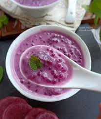 Bagaimana cara membuat bubur biji salak? Ubi Ungu Untuk Membuat Bubur Santan Ubi Ungu Dan Sagu Mutiara Resep Kue Camilan Lengkap Resep Masakan Lezat Indonesia