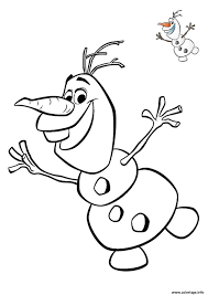 Ce coloriage reine des neiges va faire plaisir aux petites filles ! Coloriage Olaf Le Rigolo Reine Des Neiges 2018 Dessin La Reine Des Neiges A Imprimer