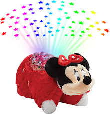 Amazon Com Pillow Pets Disney Rockin The Dots Minnie Mouse Sleeptime Lites Retro Minnie Mouse Plush Night Light Toys Games