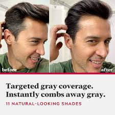 The dye vehicle in just for men is specially engineered to drive the dye molecules into the grey hair in only five minutes. Amazon Com Just For Men Easy Comb In Color Formerly Autostop Gray Hair Coloring For Men With Comb Applicator Dark Brown A 45 Packaging May Vary Beauty