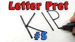 Letter tekenen! maak van letters een cartoon tekening - KIP - YouTube