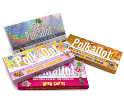 Polka Dot 4g Chocolate Bar Grasshopper Delivery