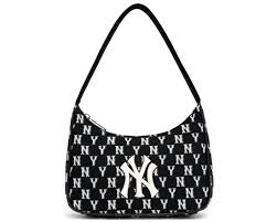 Túi Đeo Vai Chữ Nhật MLB Monogram Jacquard Hobo Bag NY Yankees  3ABQS011N-50BKS