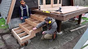 This video from the honest carpenter loose deck stair treads are often a result of the deck stair tread overhanging the riser at the front. Ftf 52 Stairs Without Stringers Here S How Youtube