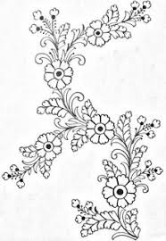 This giant flower embroidery pattern comes with a twist. Draw Online Flower Drawing For Embroidery Designs Pencil Sket Floral Design Drawing Flower Drawing Embroidery Designs