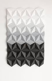 Black And White Geometric Wall Art Mosaic Wall Art Black And White Wall Art 3d Geometric Wall Etsy In 2020 Origami Wall Art Geometric Wall Tile Wall Art