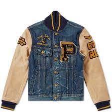 Polo Ralph Lauren Varsity Denim Jacket Polo Ralph Lauren Mens Polo Ralph Lauren Leather Ralph Lauren Jackets