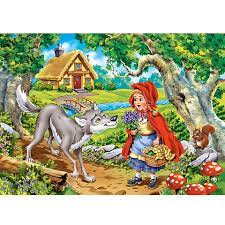 Cine crezi că e lupul cel rău? ScufiÅ£a Rosie Si Lupul 60 BucÄƒÅ£i Puzzle Castorland CumpÄƒra Jucariishop