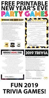 2019 Trivia New Year S Eve Games New Years Eve Games New Year S Eve Games For Adults New Year S Eve Games For Family