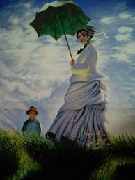 Woman with umbrella painting monet. Woman With Parasol By Claude Monet Le Gallerie Artist Studio Paintings Prints Landscapes Nature Fields Wildflower Flower Fields Artpal