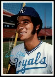 1980 Topps 5x7 Photos Gray Backs Amos Otis #50 Royals Near Mint NM