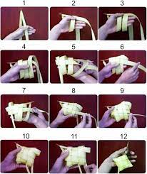 Ketupat Packaged Rice Leaf Crafts Weaving Crafts